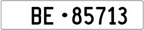 Trailer License Plate